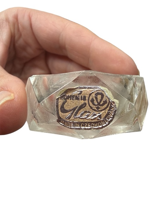 Bohemia Glass Salt Cellars Set Czech Crystal Individual Salts w Spoons - Picture 3 of 4